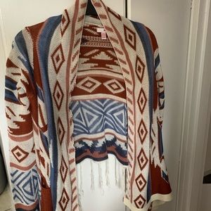 Open front cardigan